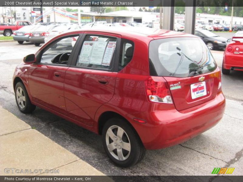 Sport Red Metallic / Charcoal 2008 Chevrolet Aveo Aveo5 Special Value
