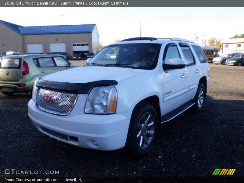 Summit White / Cocoa/Light Cashmere 2008 GMC Yukon Denali AWD