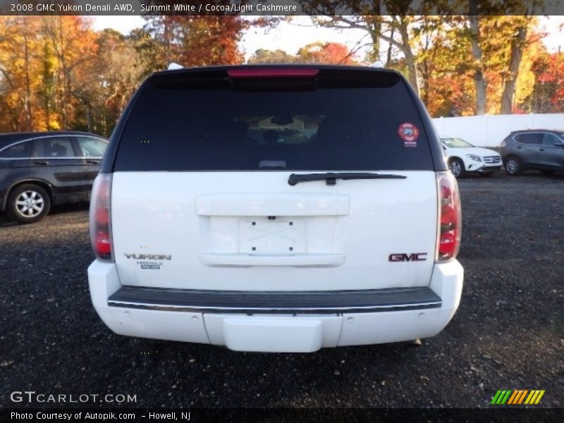Summit White / Cocoa/Light Cashmere 2008 GMC Yukon Denali AWD