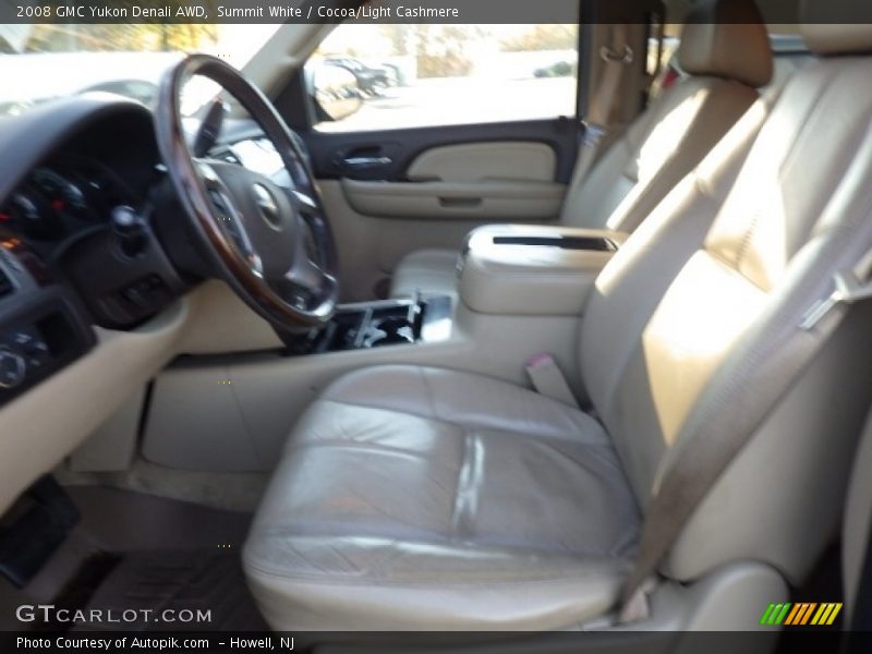 Summit White / Cocoa/Light Cashmere 2008 GMC Yukon Denali AWD