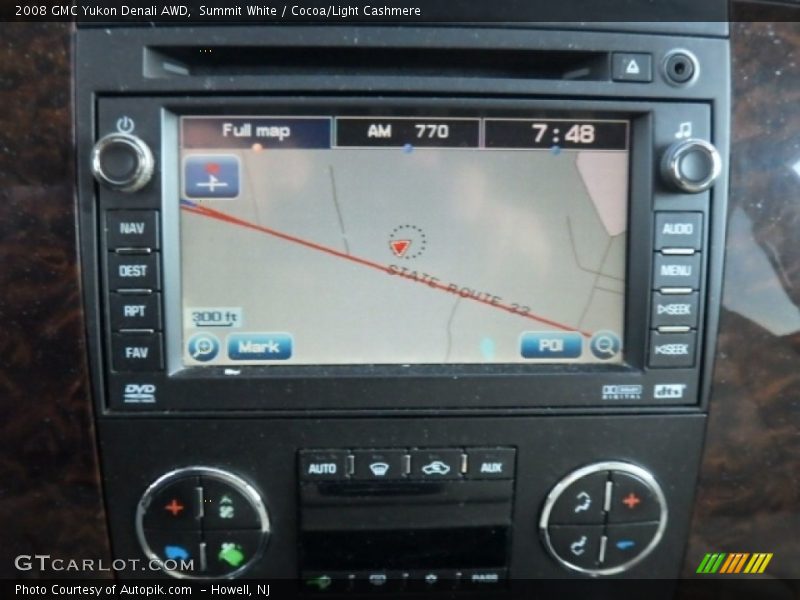 Summit White / Cocoa/Light Cashmere 2008 GMC Yukon Denali AWD