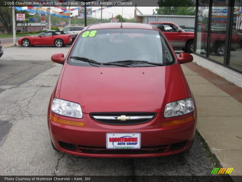 Sport Red Metallic / Charcoal 2008 Chevrolet Aveo Aveo5 Special Value