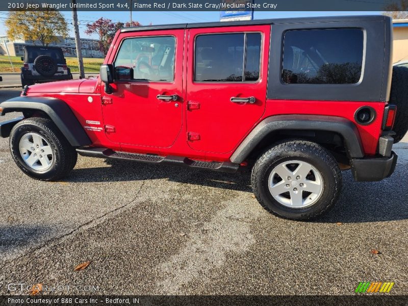 Flame Red / Dark Slate Gray/Medium Slate Gray 2010 Jeep Wrangler Unlimited Sport 4x4