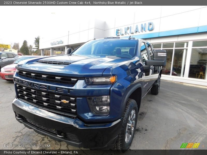 Northsky Blue Metallic / Jet Black 2023 Chevrolet Silverado 2500HD Custom Crew Cab 4x4