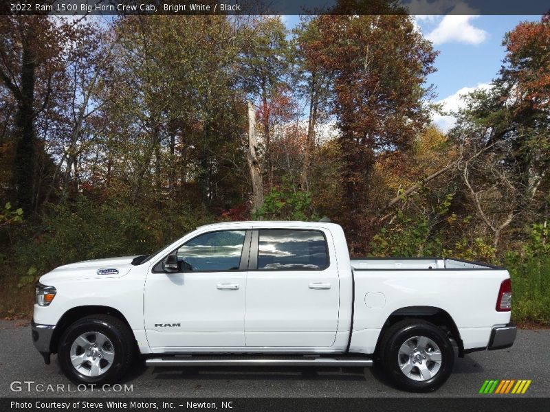 Bright White / Black 2022 Ram 1500 Big Horn Crew Cab