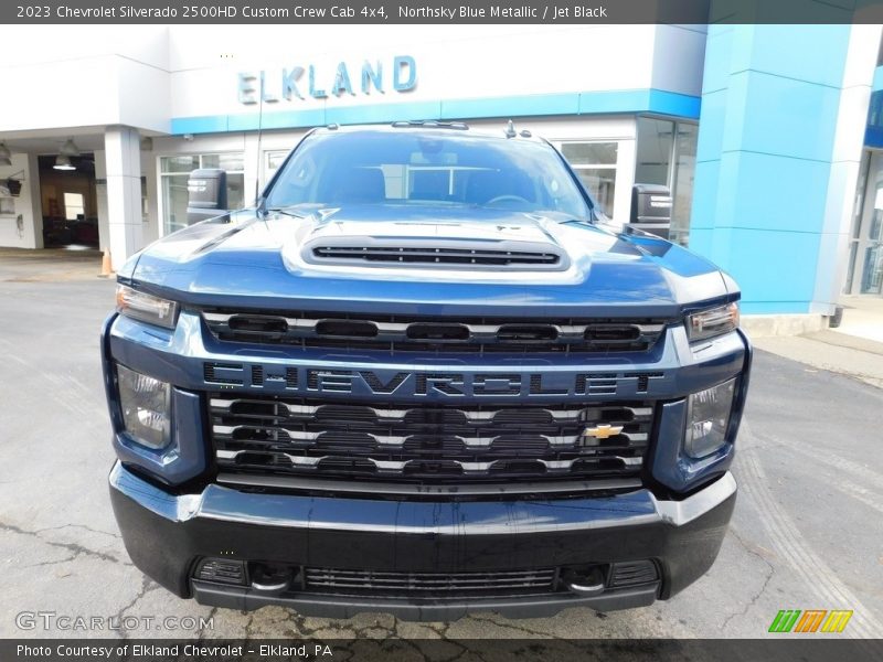 Northsky Blue Metallic / Jet Black 2023 Chevrolet Silverado 2500HD Custom Crew Cab 4x4
