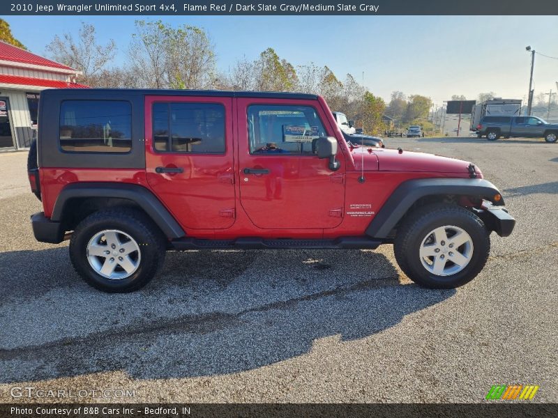 Flame Red / Dark Slate Gray/Medium Slate Gray 2010 Jeep Wrangler Unlimited Sport 4x4