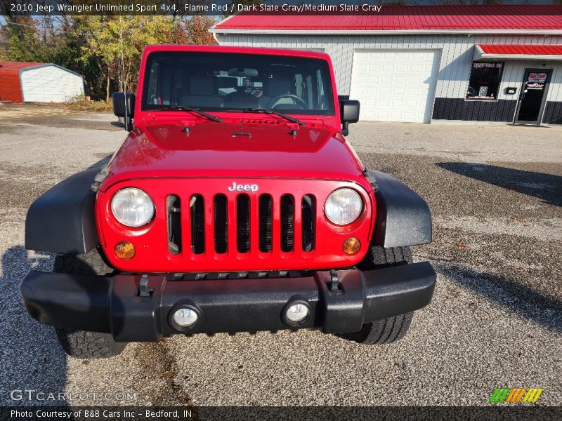 Flame Red / Dark Slate Gray/Medium Slate Gray 2010 Jeep Wrangler Unlimited Sport 4x4