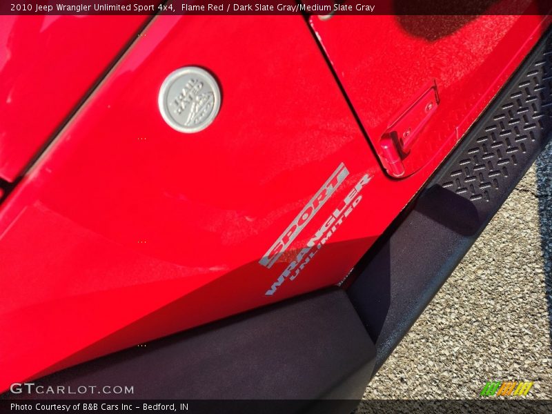 Flame Red / Dark Slate Gray/Medium Slate Gray 2010 Jeep Wrangler Unlimited Sport 4x4