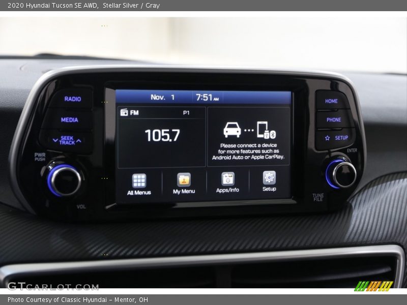 Stellar Silver / Gray 2020 Hyundai Tucson SE AWD