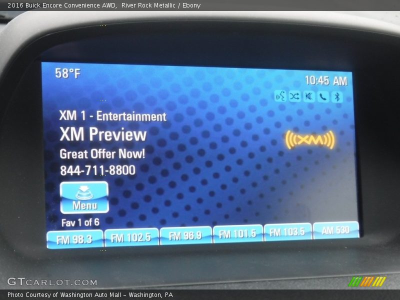 River Rock Metallic / Ebony 2016 Buick Encore Convenience AWD