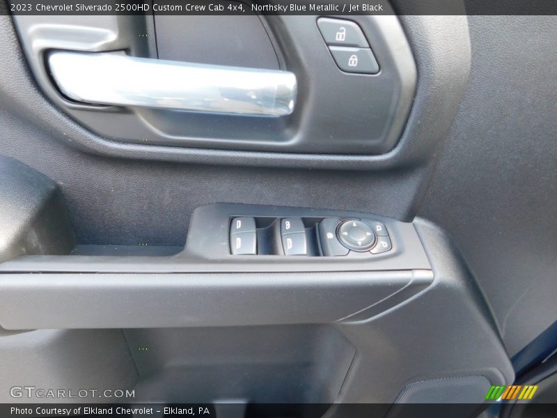 Northsky Blue Metallic / Jet Black 2023 Chevrolet Silverado 2500HD Custom Crew Cab 4x4