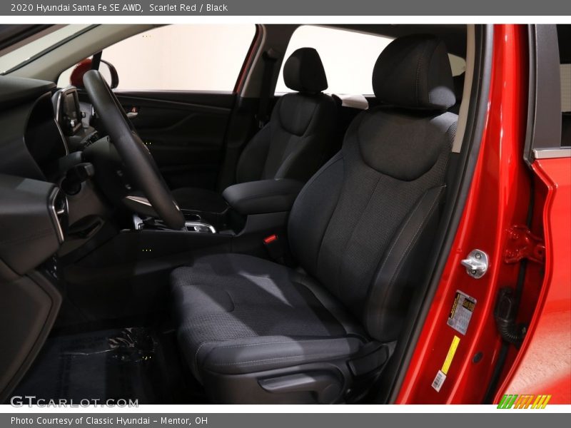 Scarlet Red / Black 2020 Hyundai Santa Fe SE AWD