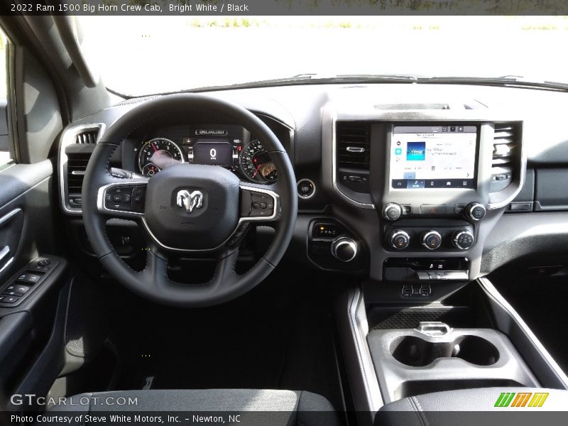 Bright White / Black 2022 Ram 1500 Big Horn Crew Cab