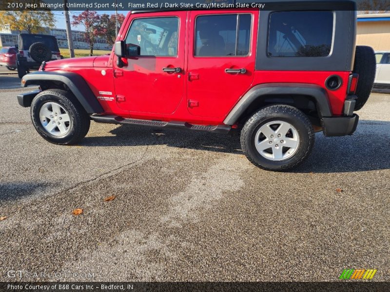 Flame Red / Dark Slate Gray/Medium Slate Gray 2010 Jeep Wrangler Unlimited Sport 4x4