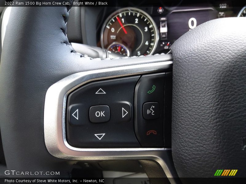 Bright White / Black 2022 Ram 1500 Big Horn Crew Cab