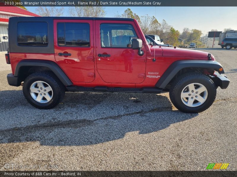 Flame Red / Dark Slate Gray/Medium Slate Gray 2010 Jeep Wrangler Unlimited Sport 4x4