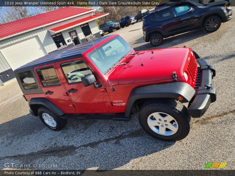 Flame Red / Dark Slate Gray/Medium Slate Gray 2010 Jeep Wrangler Unlimited Sport 4x4