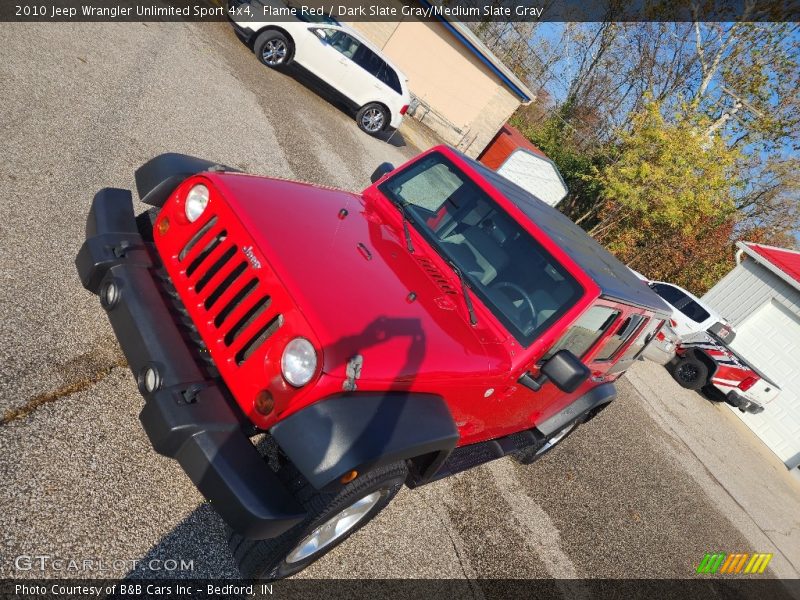 Flame Red / Dark Slate Gray/Medium Slate Gray 2010 Jeep Wrangler Unlimited Sport 4x4