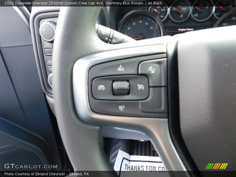 Northsky Blue Metallic / Jet Black 2023 Chevrolet Silverado 2500HD Custom Crew Cab 4x4