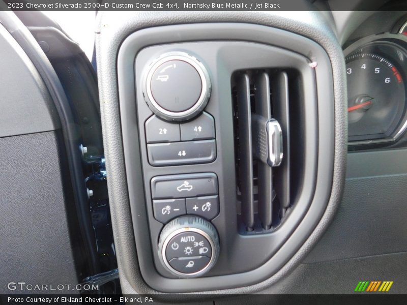 Northsky Blue Metallic / Jet Black 2023 Chevrolet Silverado 2500HD Custom Crew Cab 4x4