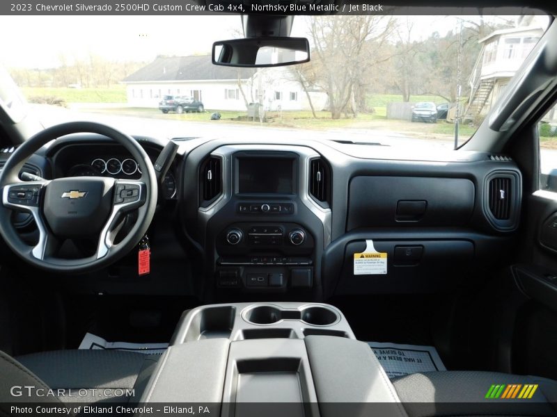 Northsky Blue Metallic / Jet Black 2023 Chevrolet Silverado 2500HD Custom Crew Cab 4x4