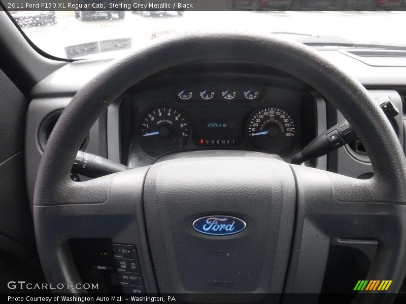 Sterling Grey Metallic / Black 2011 Ford F150 XL Regular Cab