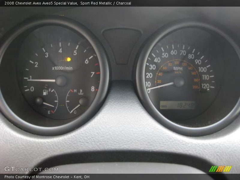 Sport Red Metallic / Charcoal 2008 Chevrolet Aveo Aveo5 Special Value