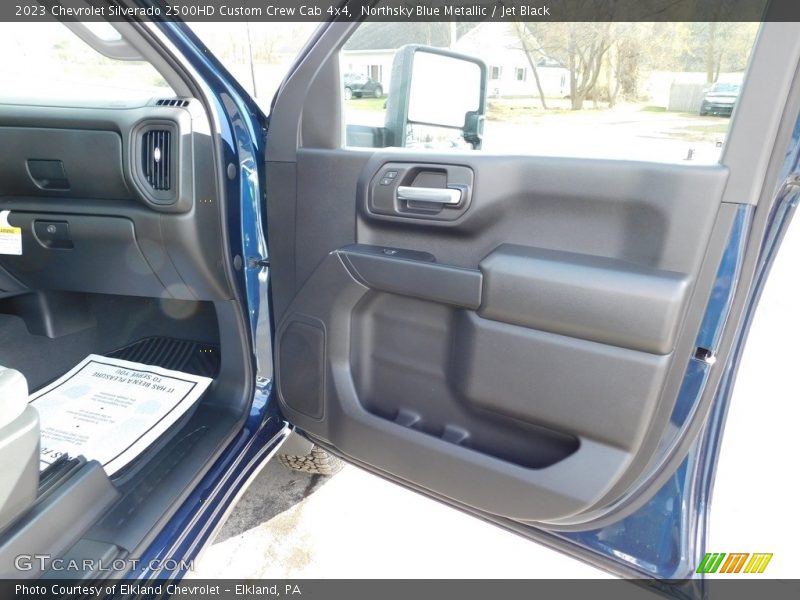 Northsky Blue Metallic / Jet Black 2023 Chevrolet Silverado 2500HD Custom Crew Cab 4x4