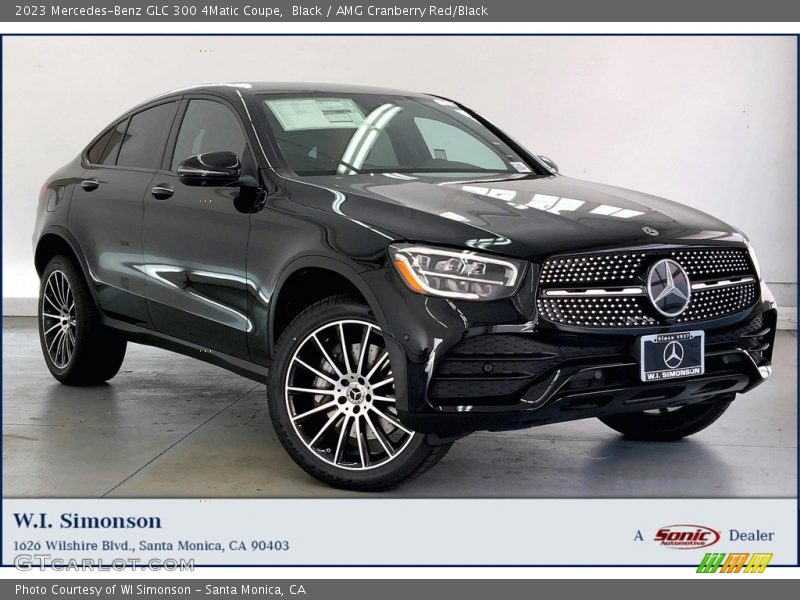Black / AMG Cranberry Red/Black 2023 Mercedes-Benz GLC 300 4Matic Coupe