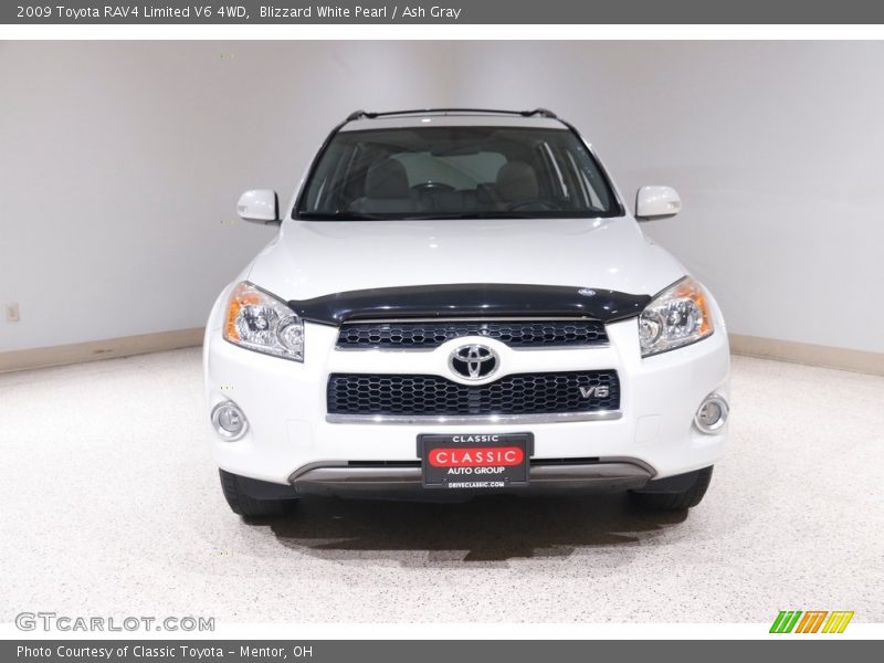 Blizzard White Pearl / Ash Gray 2009 Toyota RAV4 Limited V6 4WD