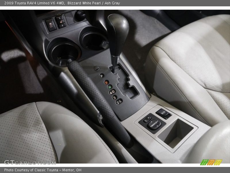 Blizzard White Pearl / Ash Gray 2009 Toyota RAV4 Limited V6 4WD