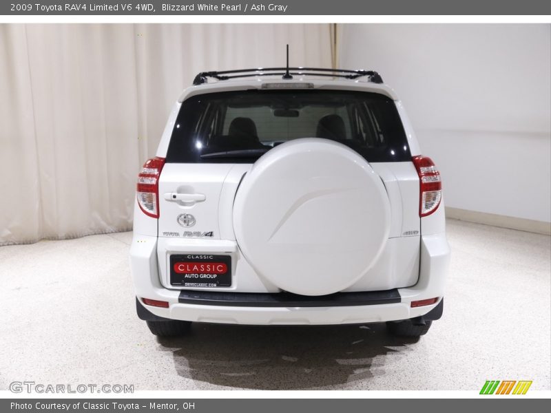 Blizzard White Pearl / Ash Gray 2009 Toyota RAV4 Limited V6 4WD