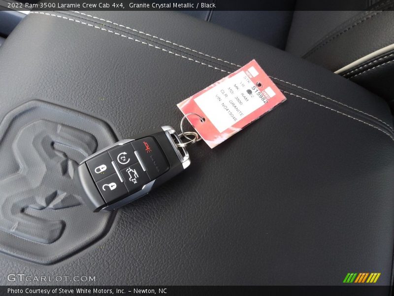 Granite Crystal Metallic / Black 2022 Ram 3500 Laramie Crew Cab 4x4