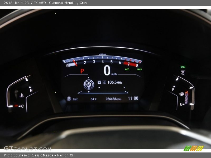 Gunmetal Metallic / Gray 2018 Honda CR-V EX AWD
