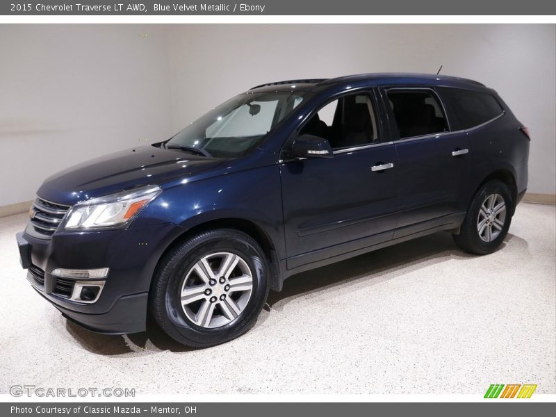 Blue Velvet Metallic / Ebony 2015 Chevrolet Traverse LT AWD