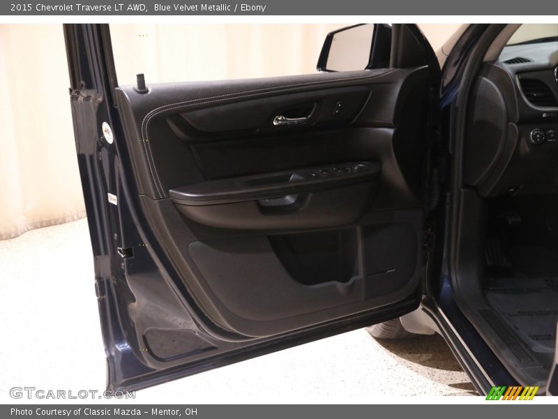 Blue Velvet Metallic / Ebony 2015 Chevrolet Traverse LT AWD