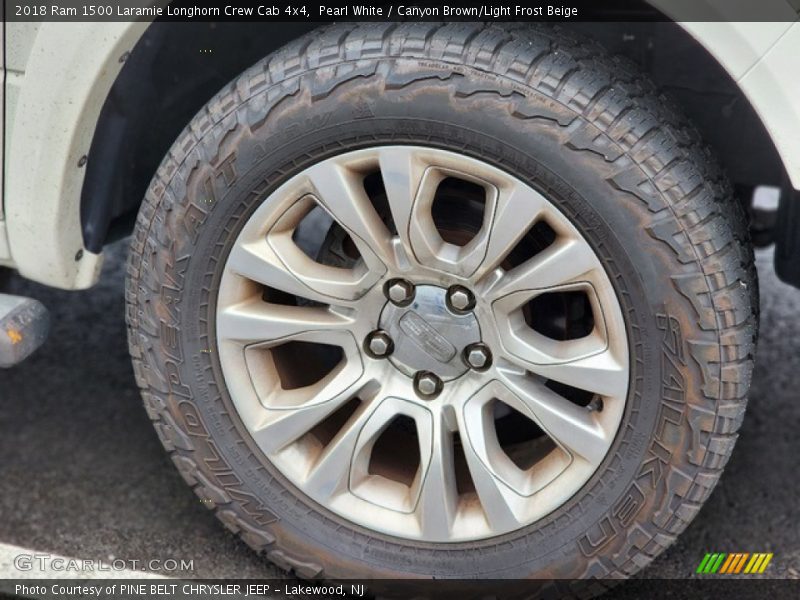 Pearl White / Canyon Brown/Light Frost Beige 2018 Ram 1500 Laramie Longhorn Crew Cab 4x4