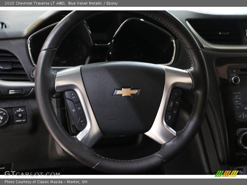 Blue Velvet Metallic / Ebony 2015 Chevrolet Traverse LT AWD