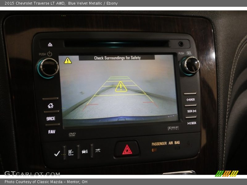 Blue Velvet Metallic / Ebony 2015 Chevrolet Traverse LT AWD
