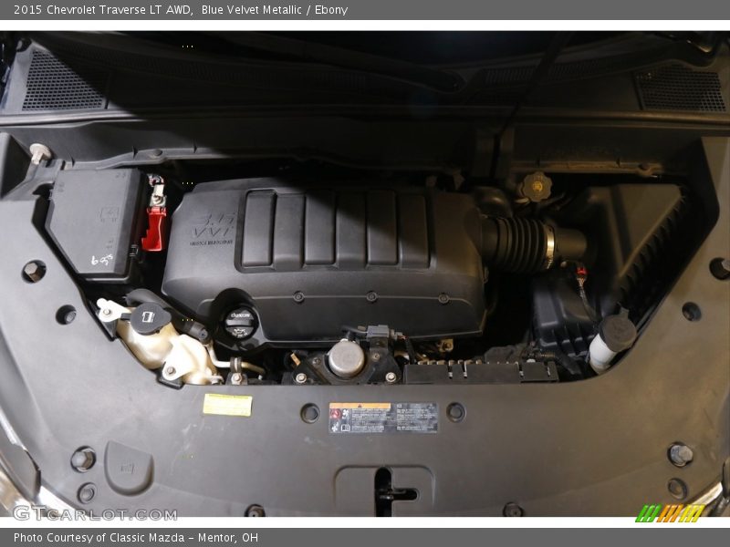 Blue Velvet Metallic / Ebony 2015 Chevrolet Traverse LT AWD