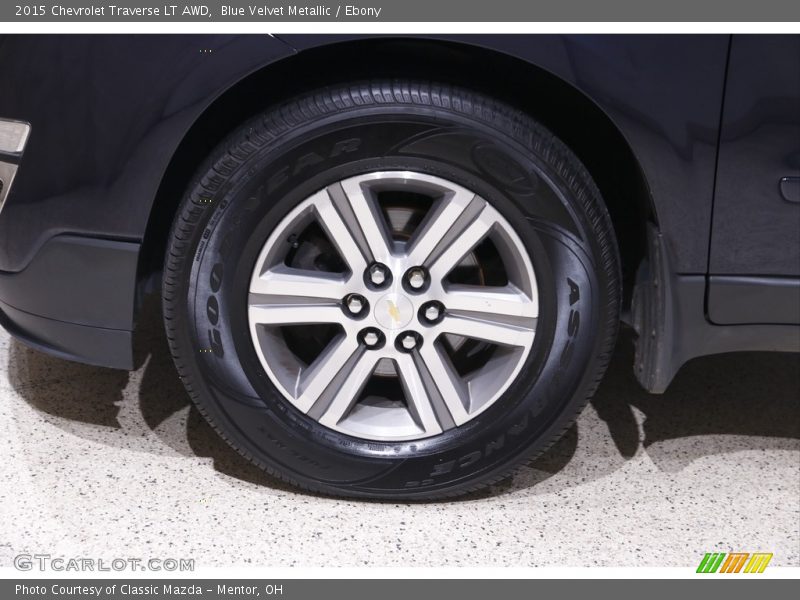 Blue Velvet Metallic / Ebony 2015 Chevrolet Traverse LT AWD