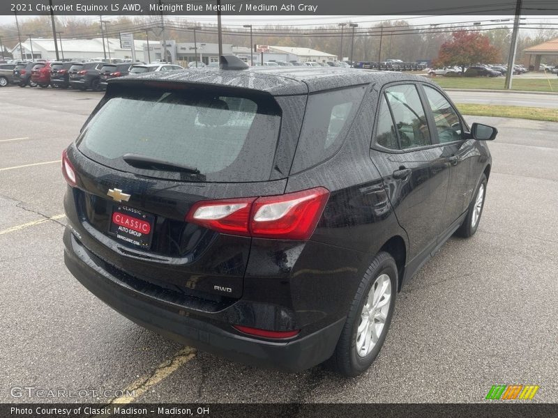 Midnight Blue Metallic / Medium Ash Gray 2021 Chevrolet Equinox LS AWD