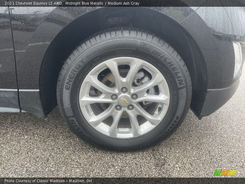Midnight Blue Metallic / Medium Ash Gray 2021 Chevrolet Equinox LS AWD