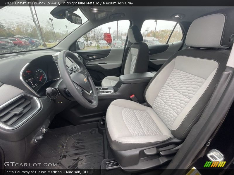 Midnight Blue Metallic / Medium Ash Gray 2021 Chevrolet Equinox LS AWD