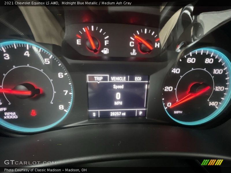 Midnight Blue Metallic / Medium Ash Gray 2021 Chevrolet Equinox LS AWD