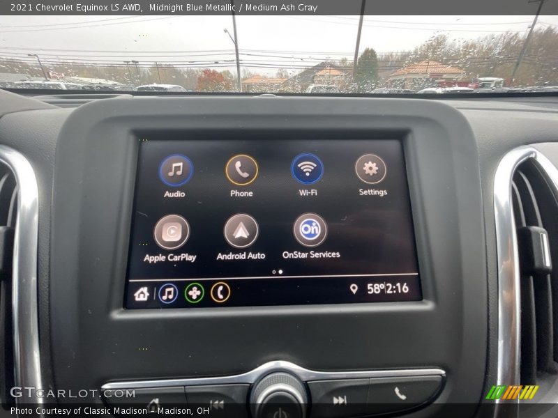 Midnight Blue Metallic / Medium Ash Gray 2021 Chevrolet Equinox LS AWD