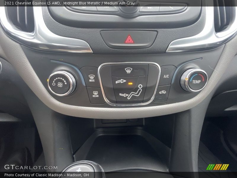Midnight Blue Metallic / Medium Ash Gray 2021 Chevrolet Equinox LS AWD