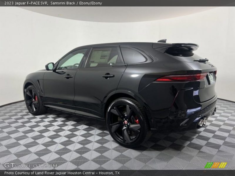 Santorini Black / Ebony/Ebony 2023 Jaguar F-PACE SVR