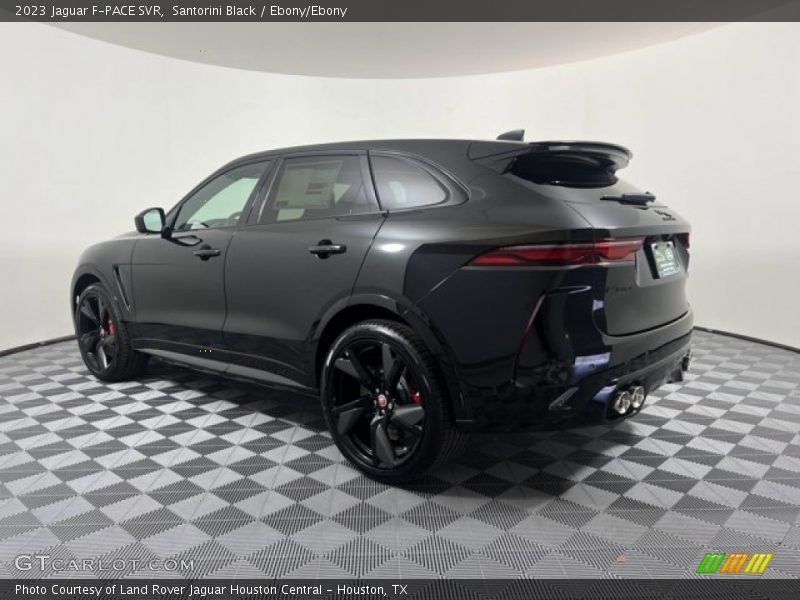 Santorini Black / Ebony/Ebony 2023 Jaguar F-PACE SVR